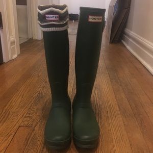 Tall green Hunter Rainboots